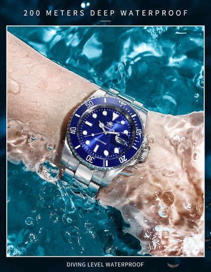 Addiesdive Waterproof Stainless Steel Quartz Watch for Men - Smarsty