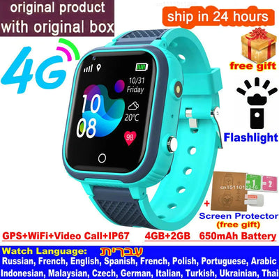 Kids 4G Smart Watch with GPS Video Call Feature - Smarsty
