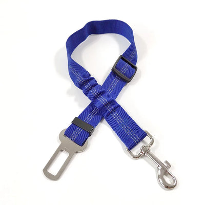 Adjustable Dog Car Seat Belt Harness with Reflective Cushioning - Smarsty