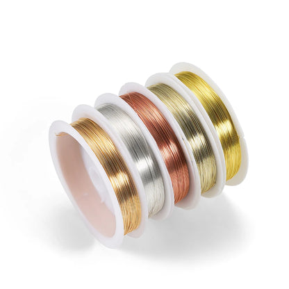 Gold Copper Wire Beading Cord Flexible Jewelry Wire - Smarsty