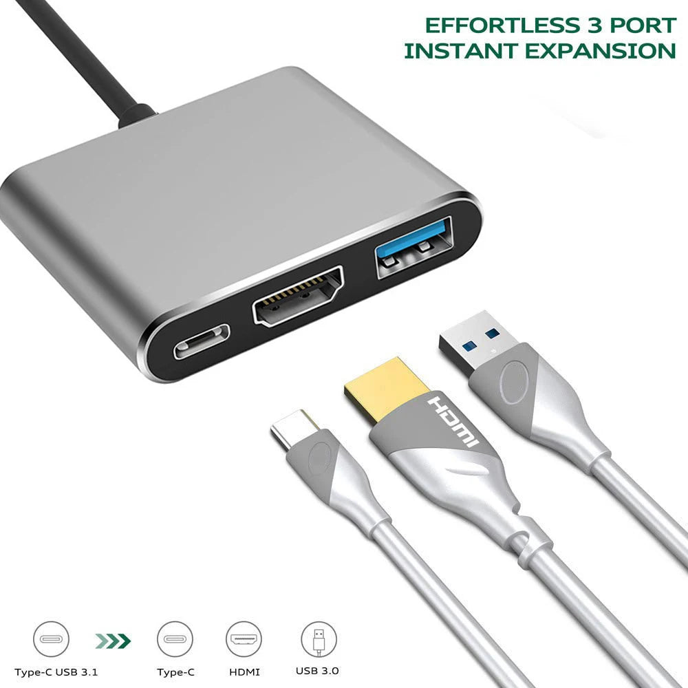 USB C Hub 4K HDMI Adapter With Multiport Thunderbolt