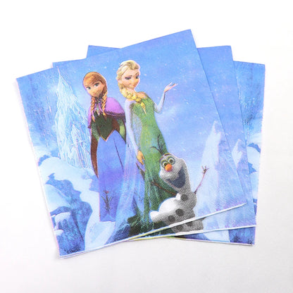 Frozen Princess Birthday Party Tableware Set - Smarsty
