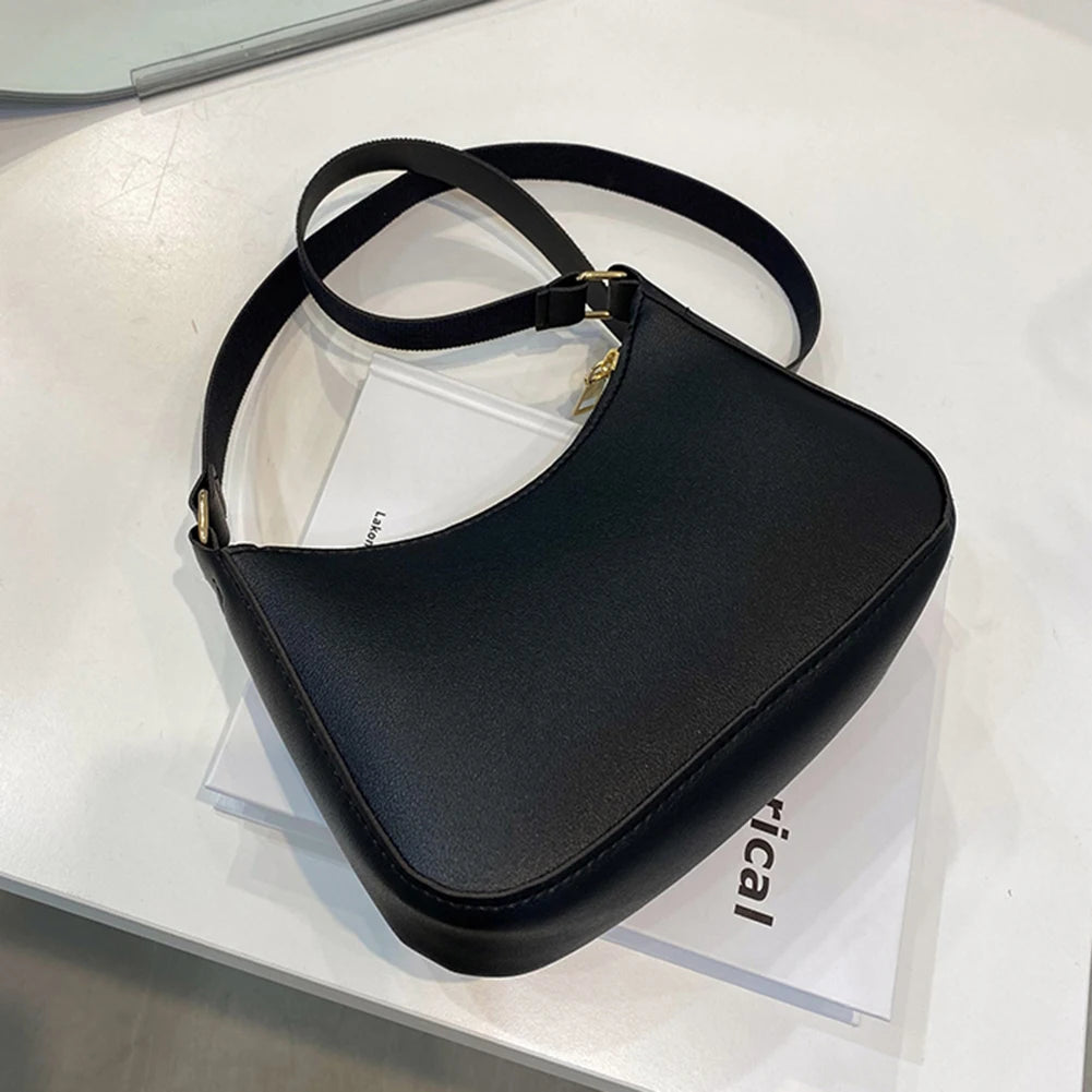 Retro PU Leather Shoulder Bag For Women Hobo Style Classic - Smarsty
