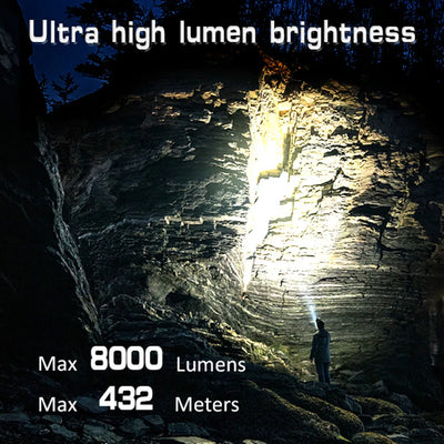 Sofirn SP36 Pro 8000lm Powerful LED Flashlight  4*SST40 USB C Rechargeable 18650 Torch - Smarsty