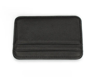 New Slim 100% Sheepskin Genuine Leather Men's Wallet Male Thin Mini ID Credit Card Holder Small Cardholder Purse For Man - Smarsty