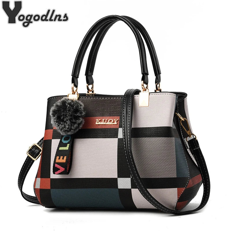 PU Leather Crossbody Handbag For Women With Zipper - Smarsty