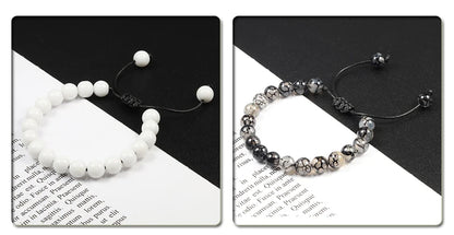 Adjustable 8mm Tiger Eye Beads Bracelet for Yoga Healing - Smarsty