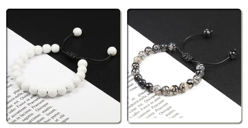 Adjustable 8mm Tiger Eye Beads Bracelet for Yoga Healing - Smarsty