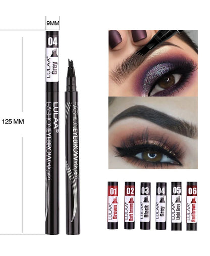 4D Microblading Eyebrow Pen Long Lasting Waterproof Formula - Smarsty