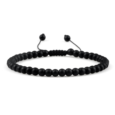 Adjustable Lava Stone Beaded Bracelet for Chakra Healing - Smarsty