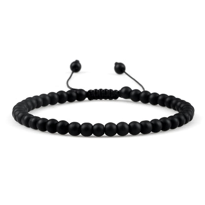Adjustable Lava Stone Beaded Bracelet for Chakra Healing - Smarsty