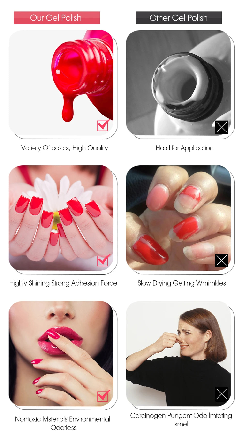 Vendeeni 24 Colors Jelly Gel Nail Polish Set - Smarsty