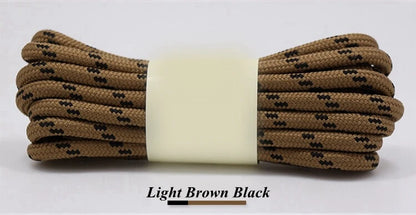 1Pair outdoor sport round shoelaces for boots hiking slip rope shoe laces sneakers shoelace strings100/120/140/160CM 19 Colors