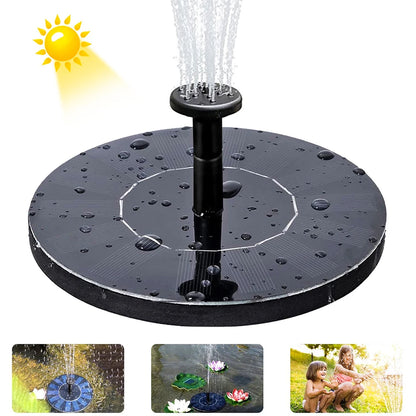 Solar Powered Floating Fountain for Garden and Patio - Smarsty