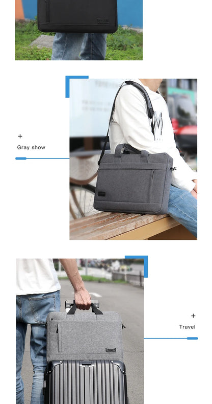 Durable Canvas Laptop Sleeve Case With Zipper Closure