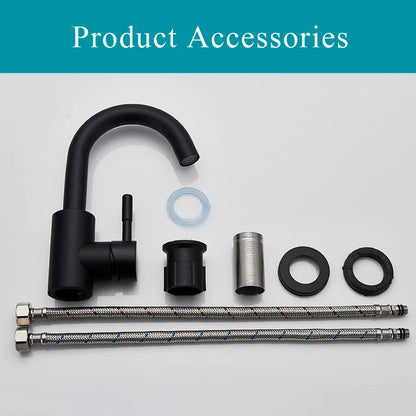 Shinesia Matte Black Bathroom Faucet for Stylish Sinks - Smarsty