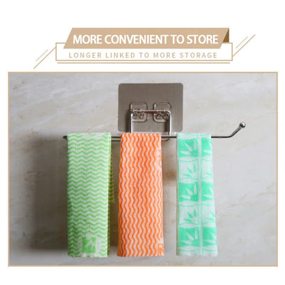1/2pcs Hanging Toilet Paper Holder Roll Paper Holder Bathroom Towel Rack Stand Kitchen Stand Paper Rack Home Storage Racks by Smarsty