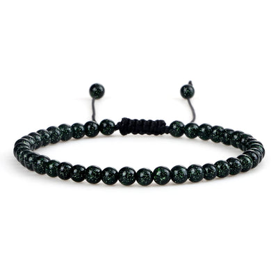 Adjustable Lava Stone Beaded Bracelet for Chakra Healing - Smarsty
