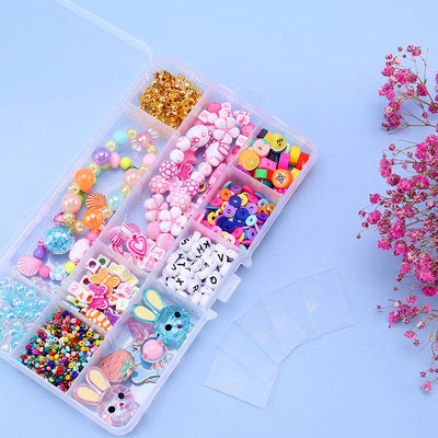 Adjustable Plastic Jewelry Storage Box with 10 Compartment Slots - Smarsty