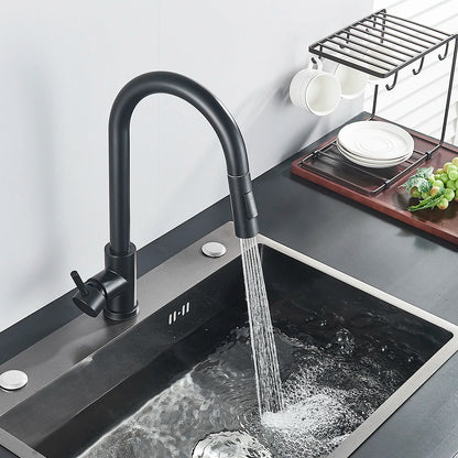 Pull Out Sensor Black Kitchen Faucet With Touch Control - Smarsty