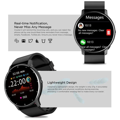 Smart Fitness Watch with Heart Rate Monitor and Waterproof Design - Smarsty