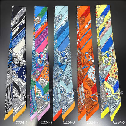 Silk Summer Scarf for Women Lightweight Neckwear - Smarsty