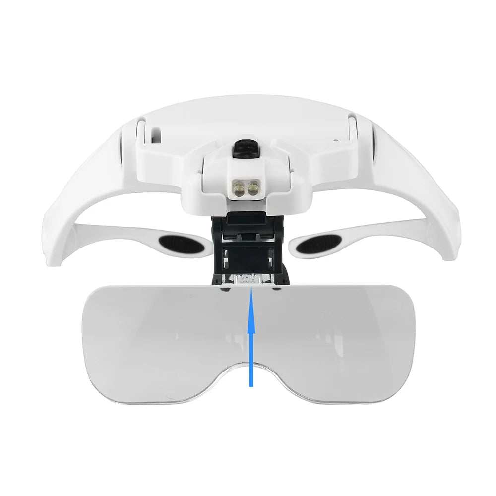 Illuminated Magnifying Glasses with Adjustable LED Lights - Smarsty