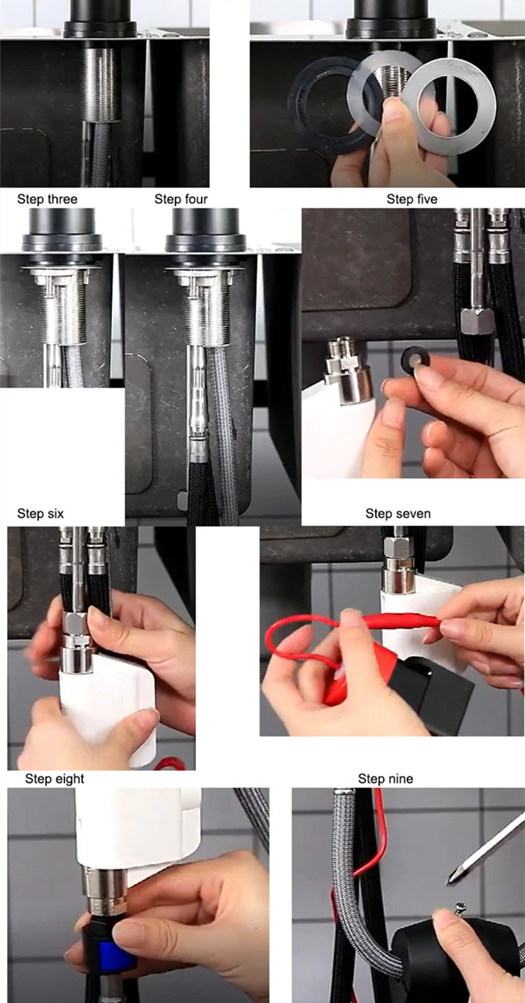 Pull Out Sensor Black Kitchen Faucet With Touch Control - Smarsty
