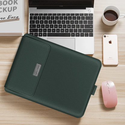 PU Laptop Sleeve With Stand Cover For MacBook Pro Air