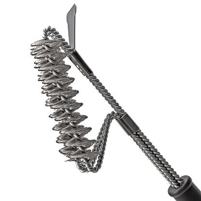 Bristle Free Grill Brush Rust Resistant Stainless Steel - Smarsty