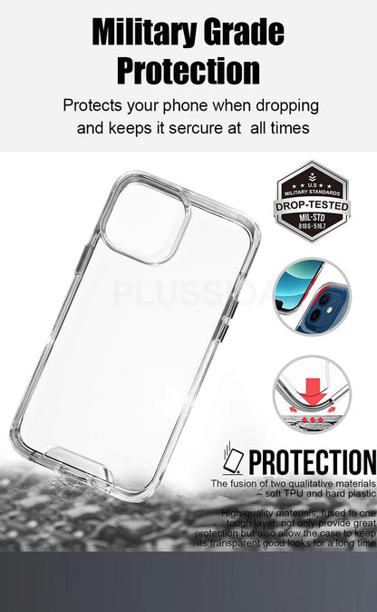 Smarsty Clear MagSafe Case for iPhone Pro Max and Regular Models -