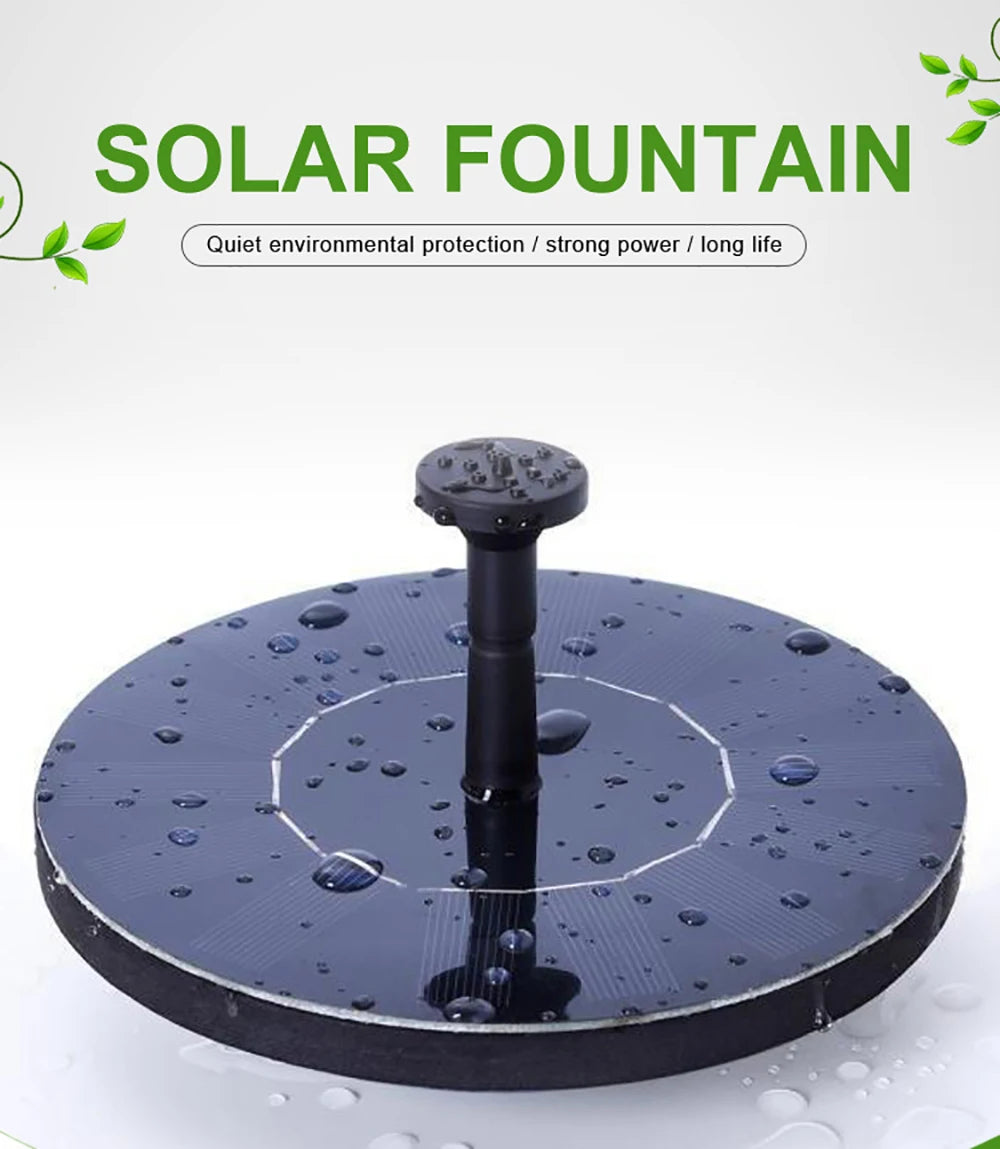 Solar Powered Mini Water Fountain for Garden Decoration - Smarsty