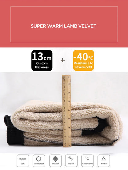 Women Winter Warm Leggings Thick Trousers Warm Fleece Plus Size Long Thicken Pants Fashion Casual Soild Color Leggings - Smarsty