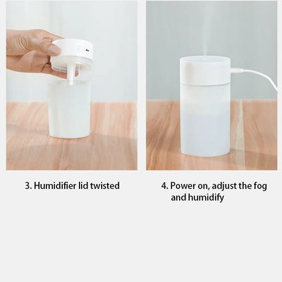 USB Ultrasonic Air Humidifier With LED Light - Smarsty