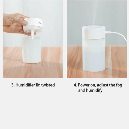 USB Ultrasonic Air Humidifier With LED Light - Smarsty