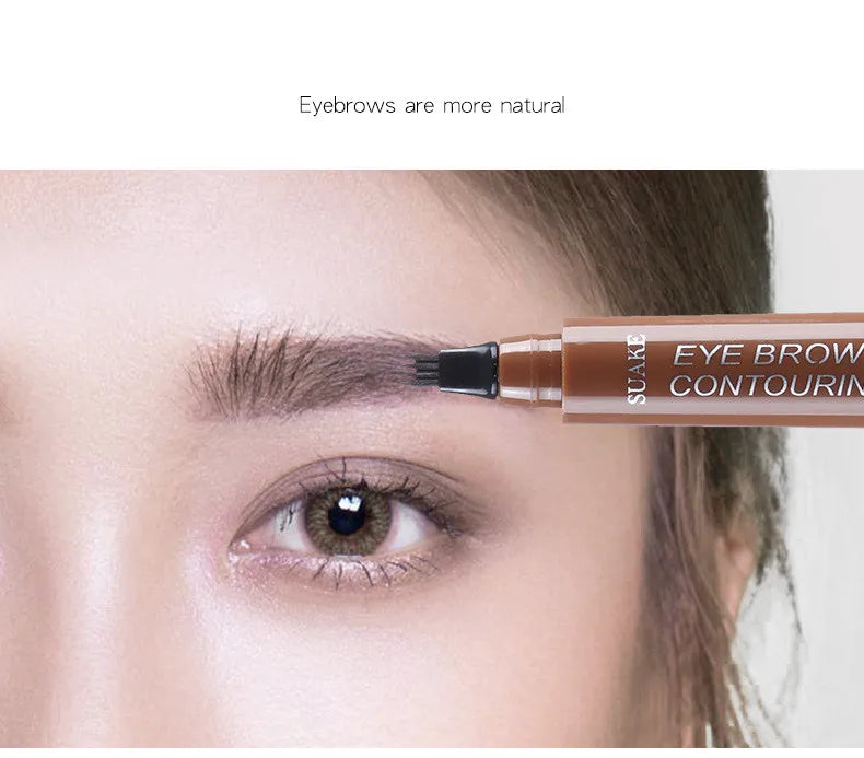 4D Microblading Eyebrow Pen Long Lasting Waterproof Formula - Smarsty