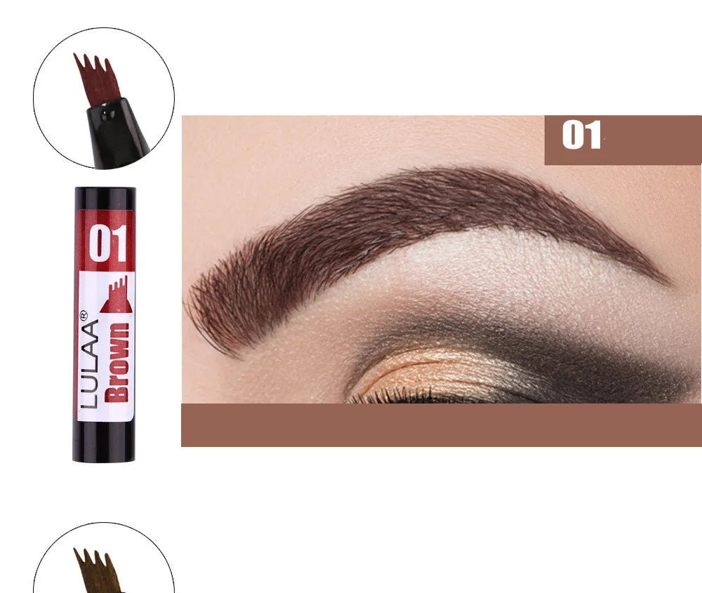 4D Microblading Eyebrow Pen Long Lasting Waterproof Formula - Smarsty