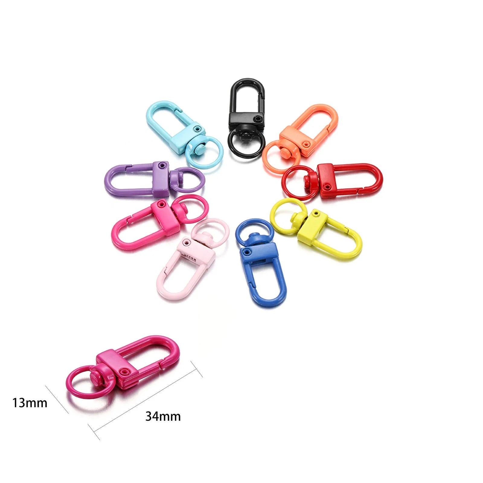 Rotating Lobster Clasps Gold Rhodium Secure 10pcs Pack - Smarsty