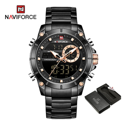 NAVIFORCE Luxury Waterproof Quartz Sport Watch for Men - Smarsty