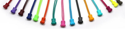 1 Pair 22 Colors Elastic Shoelaces Round Locking No Tie Shoe Laces Kids Adult Quick Lazy Laces Rubber Sneakers Shoelace T1 - Smarsty