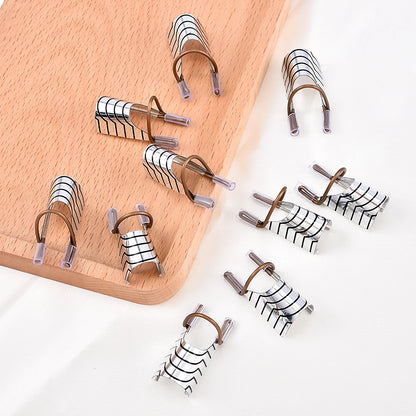10 Pcs Reusable Aluminum Nail Extension Forms for Manicure - Smarsty