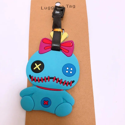 Disney Anime Cute Stitch Luggage Tag Suitcase ID Addres Holder Baggage Boarding Tags Portable Label - Smarsty