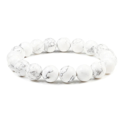 Natural Stone Bead Bracelet with Volcanic Lava - Smarsty