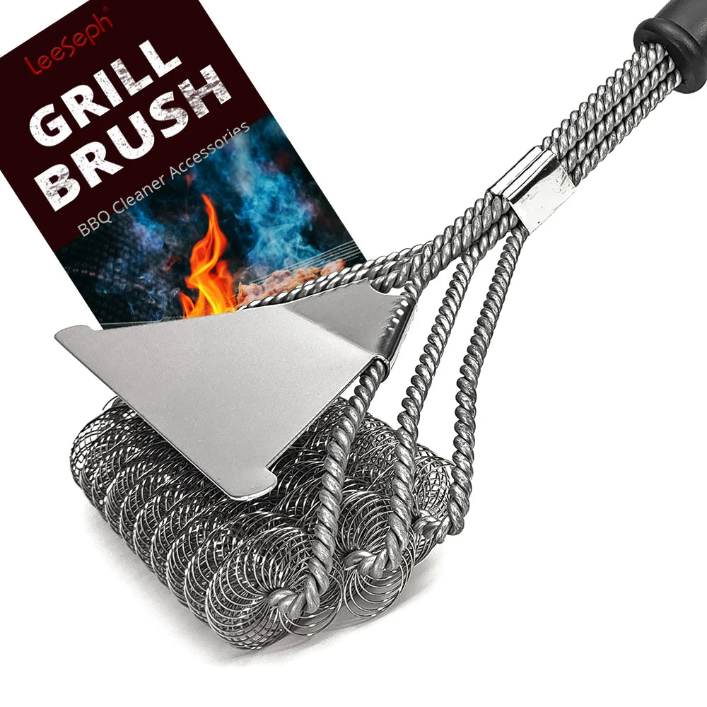 Bristle Free Grill Brush Rust Resistant Stainless Steel - Smarsty