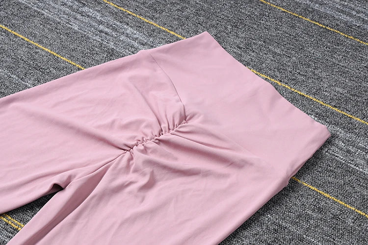SOISOU Nylon Gym Yoga Pants Women Leggings For Fitness High Waist Long Pants Women Hip Push UP Tights Women Clothing 2 Types - Smarsty