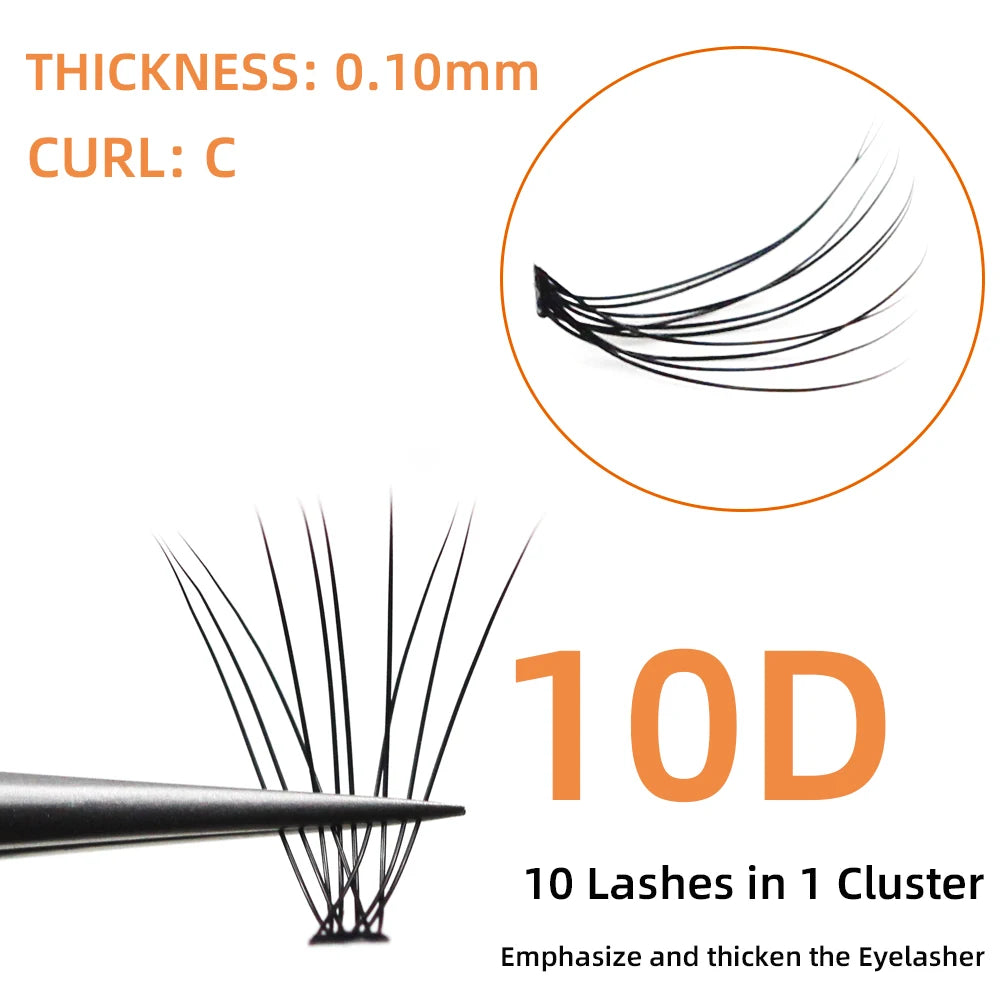 10D Individual Eyelashes for Effortless Volume and Glamour - Smarsty