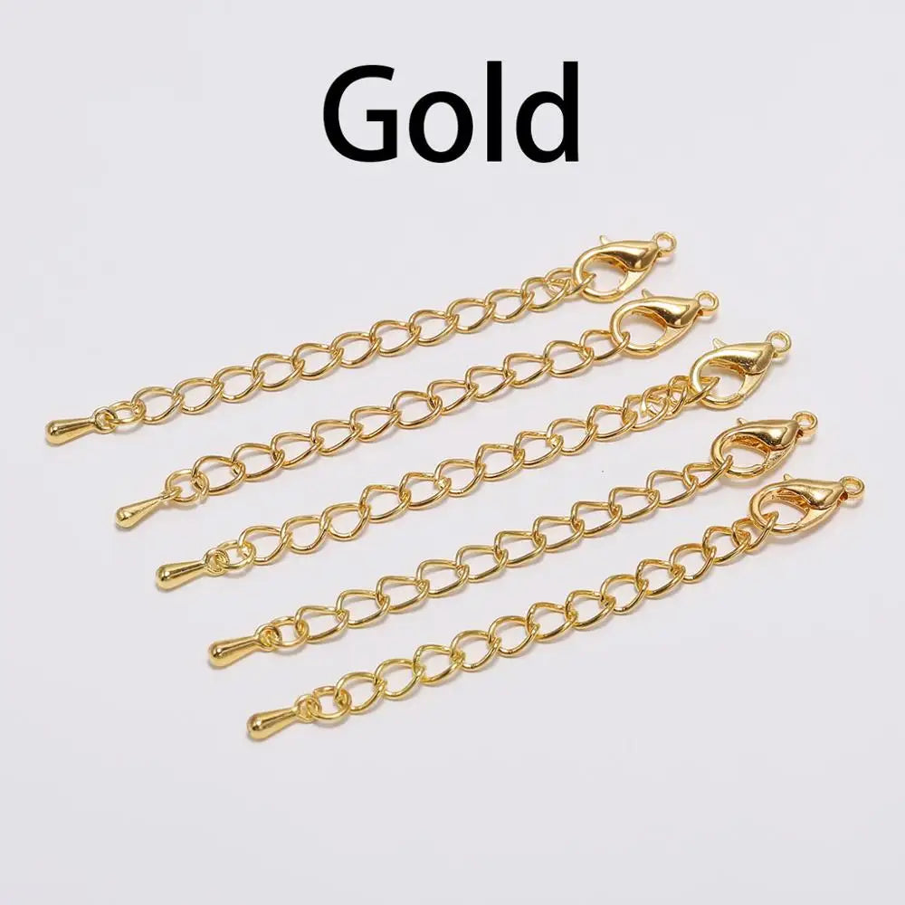 10pcs Extension Chains With Lobster Clasps Adjustable - Smarsty