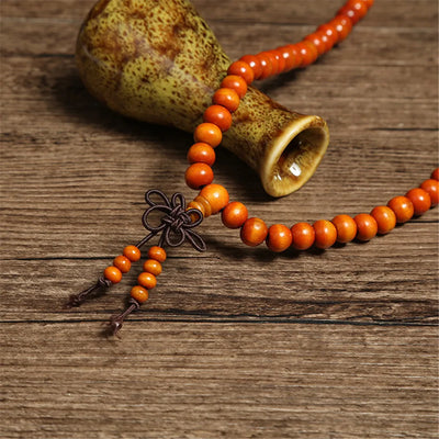 Green 6mm Natural Sandalwood Beaded Bracelets for Women - Smarsty