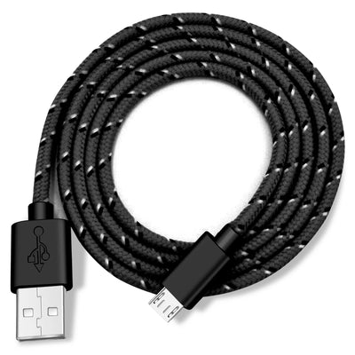 Micro USB Cable 1m/2m/3m Data Sync USB Charger Cable For Samsung Huawei Xiaomi HTC Android Phone Nylon Braided Microusb Cables - Smarsty