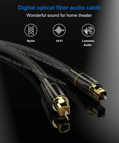 Digital Optical Audio Cable for Clear Sound Quality - Smarsty